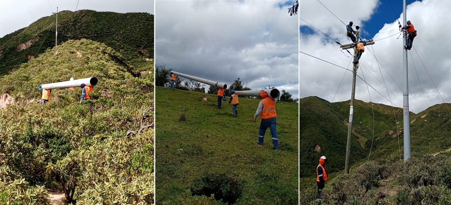 Ensa instala fibra de vidrio en La Succha
