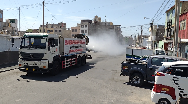 Shougang Hierro Perú ejecutó programa de desinfección de calles en Marcona