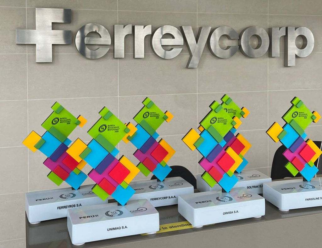 Ferreycorp y cinco de sus empresas reciben distintivo ‘Empresa Socialmente Responsable’