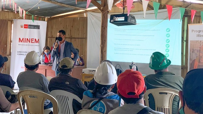 MINEM talleres con minería artesanal