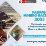 Ingemmet publicó el Padrón Minero Nacional 2023