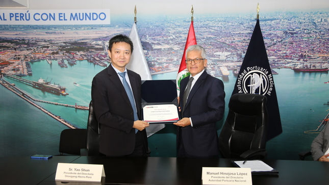 APN otorgó la habilitación portuaria a la empresa Shougang Hierro Perú para la construcción de su nuevo muelle