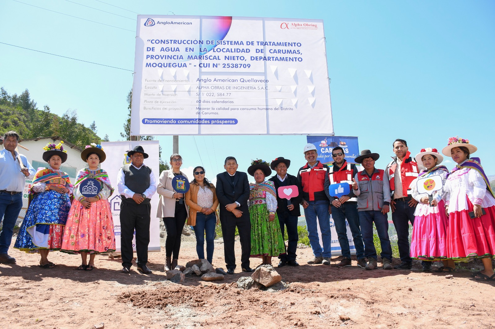 Agua potable para Carumas y Cuchambaya