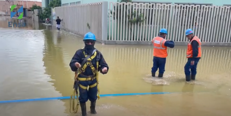 Ensa trabaja para restablecer fluido eléctrico