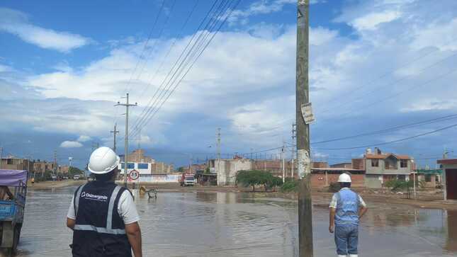 Osinergmin supervisa infraestructura eléctrica en el norte del país afectada por lluvias