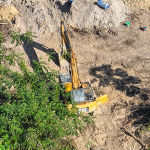 Maquinaria pesada de la minería ilegal