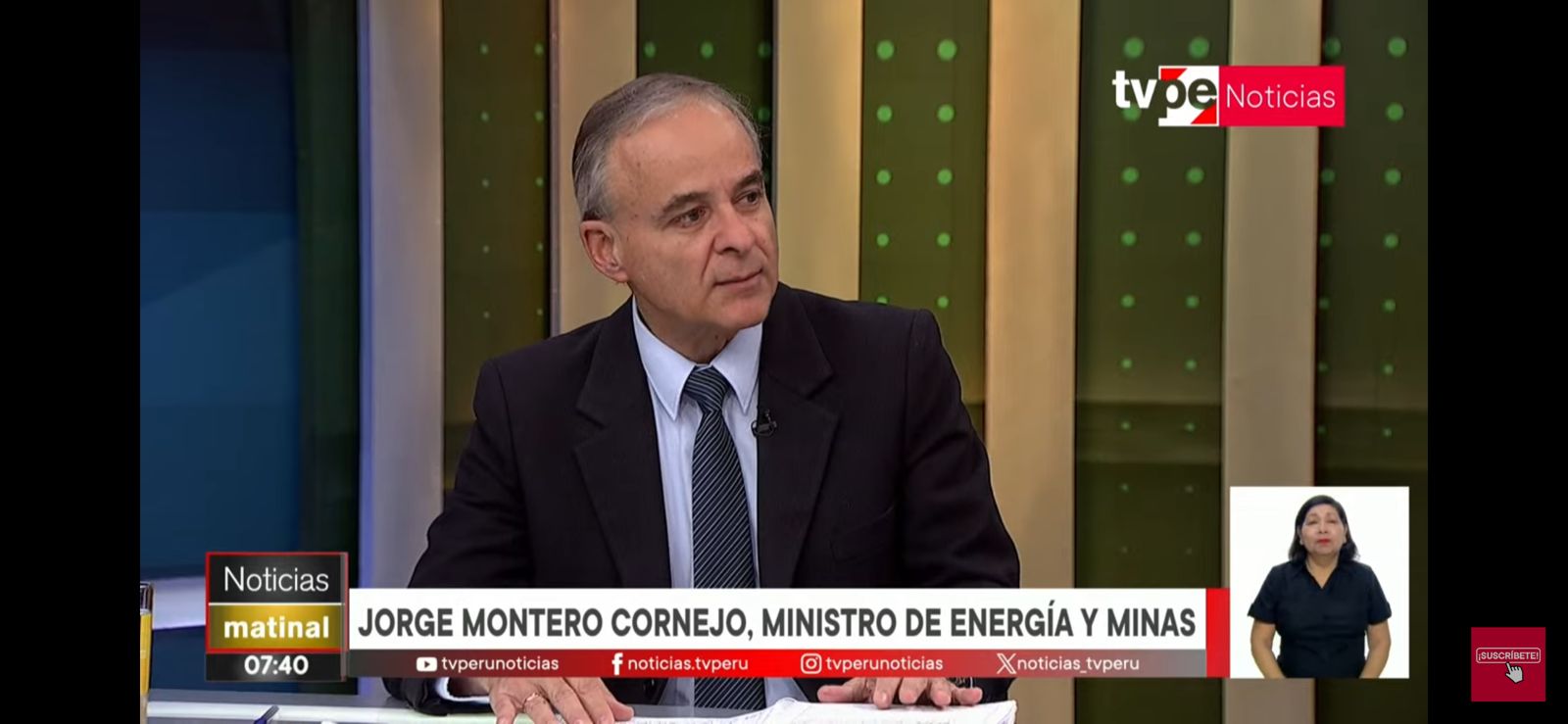 Ministro Jorge Montero