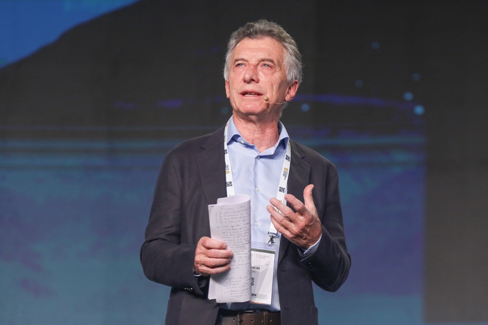 Mauricio Macri en Perumin