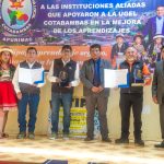 Las Bambas reconocida por su aporte a la educación apurimeña